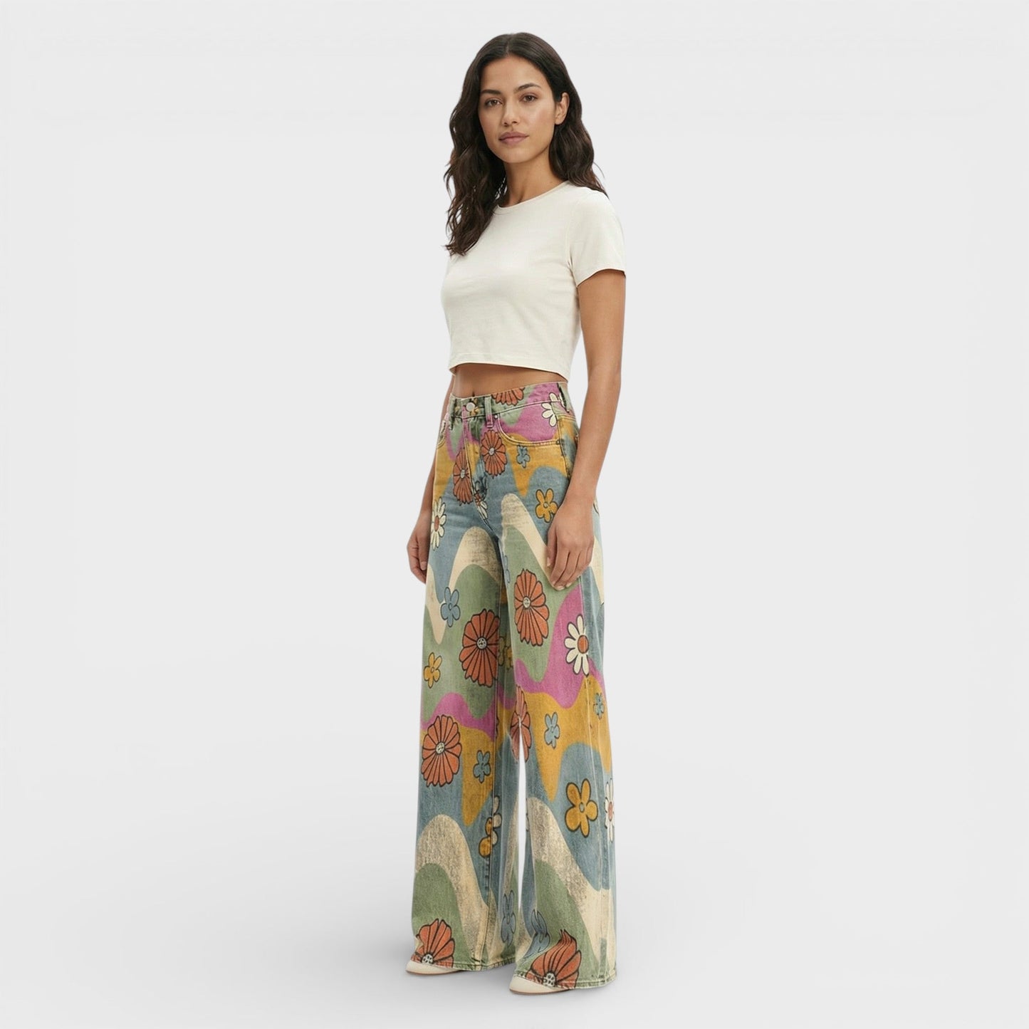 Vaqueros Mujer Pierna Ancha Estilo Baggy