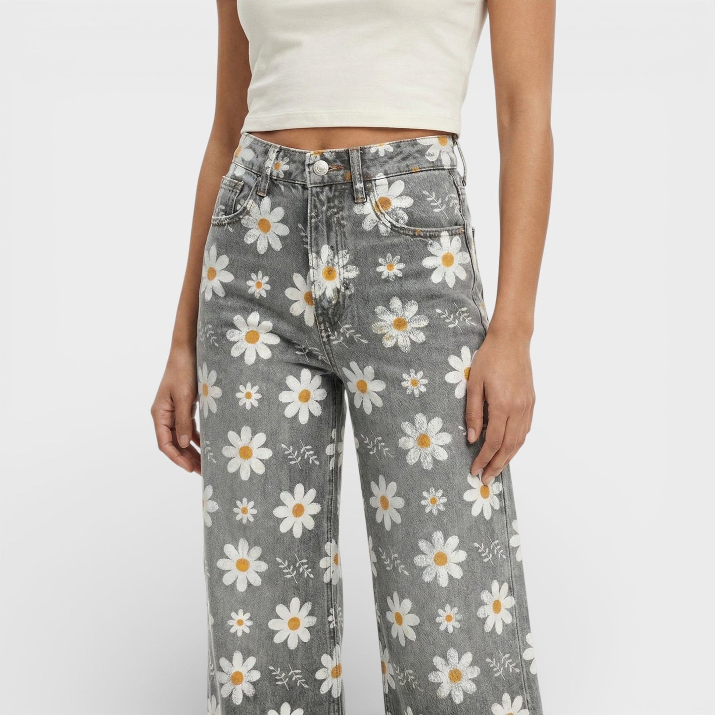 Vaqueros Mujer Pierna Ancha Estilo Baggy