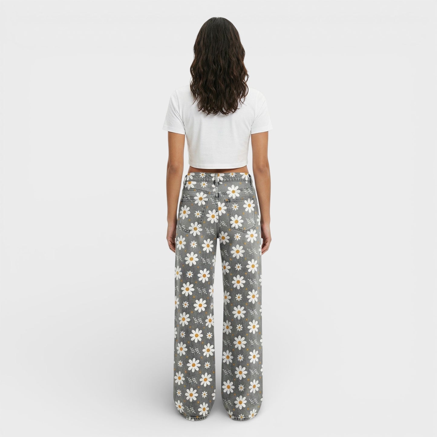 Vaqueros Mujer Pierna Ancha Estilo Baggy