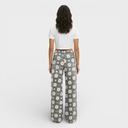 Vaqueros Mujer Pierna Ancha Estilo Baggy