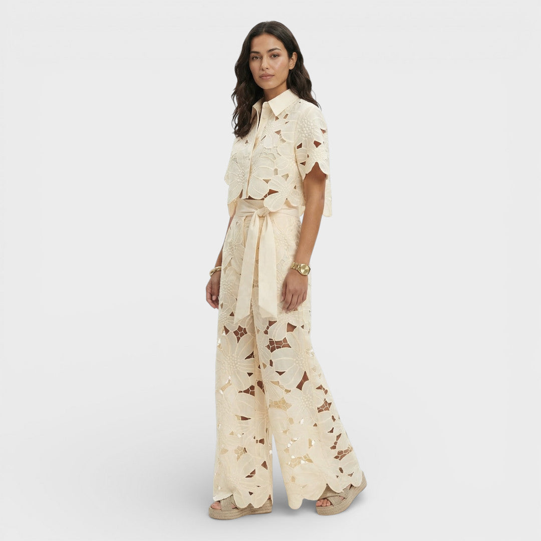 Conjunto Mujer Camisa y Pantalón Ajustado - Mavetta