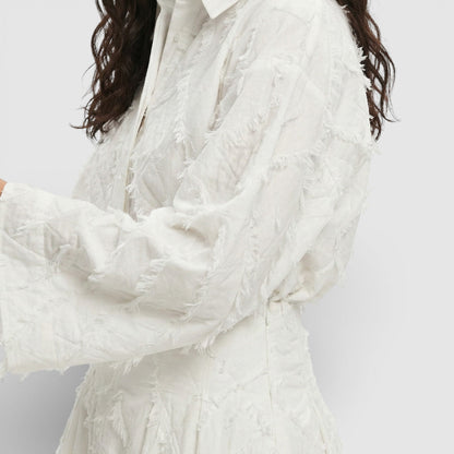 Conjunto Mujer Camisa Algodón Falda Ajustada