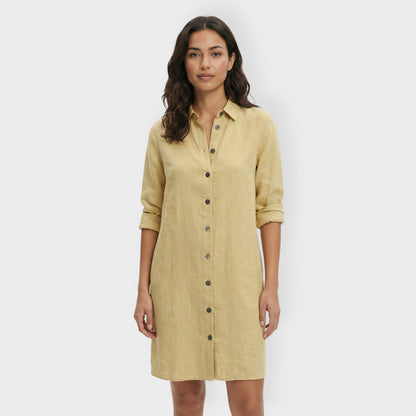 Vestido Camisero Mujer con Botones Ajuste Clasico