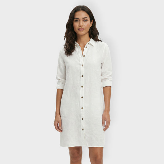 Vestido Camisero Mujer con Botones Ajuste Clasico - Mavetta