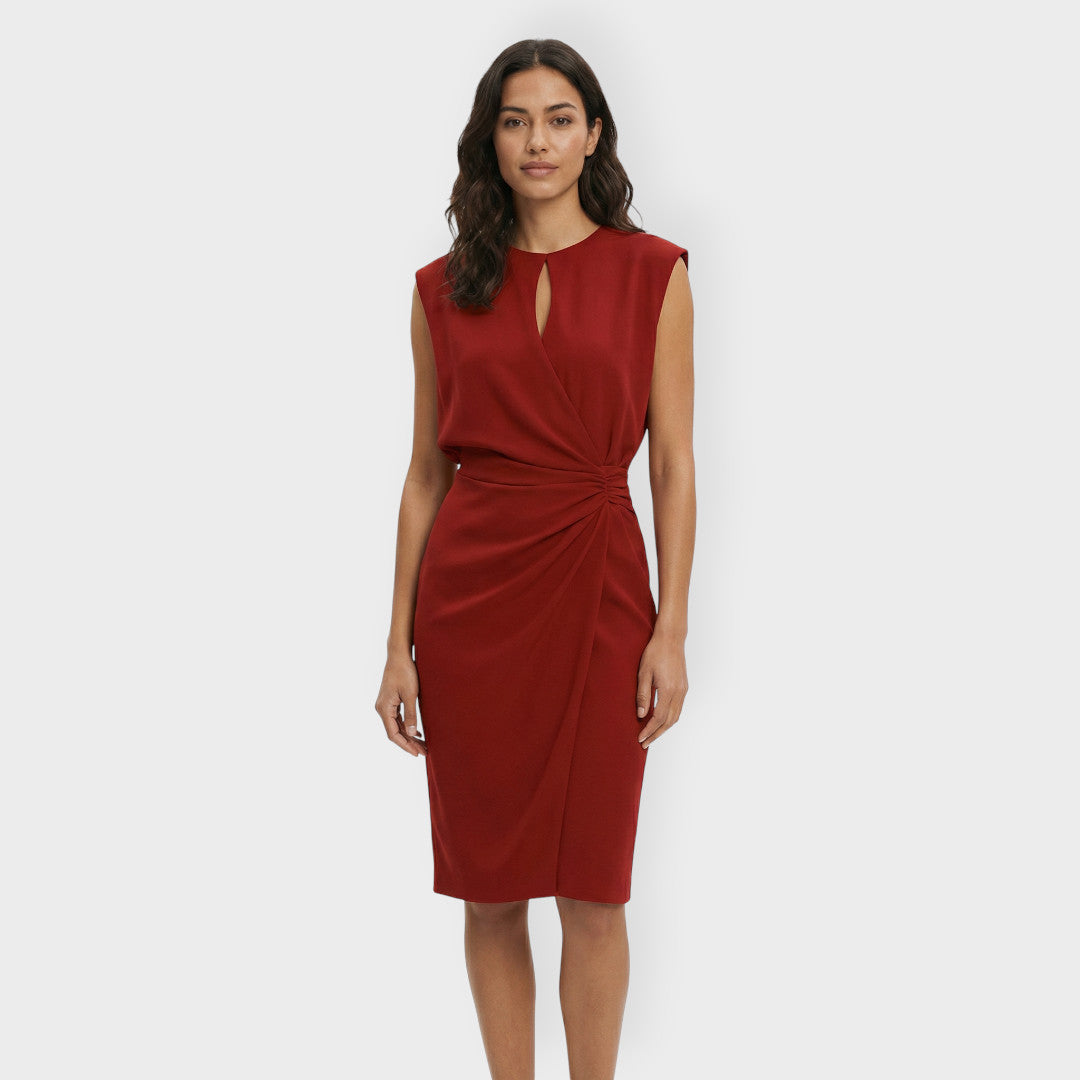 Vestido Midi Mujer Fiesta Corte Ajustado