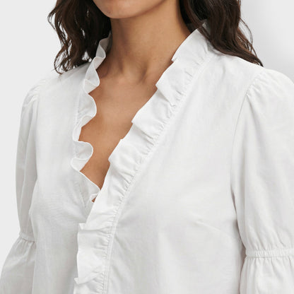 Camisa Mujer con Volantes Estilo Elegante