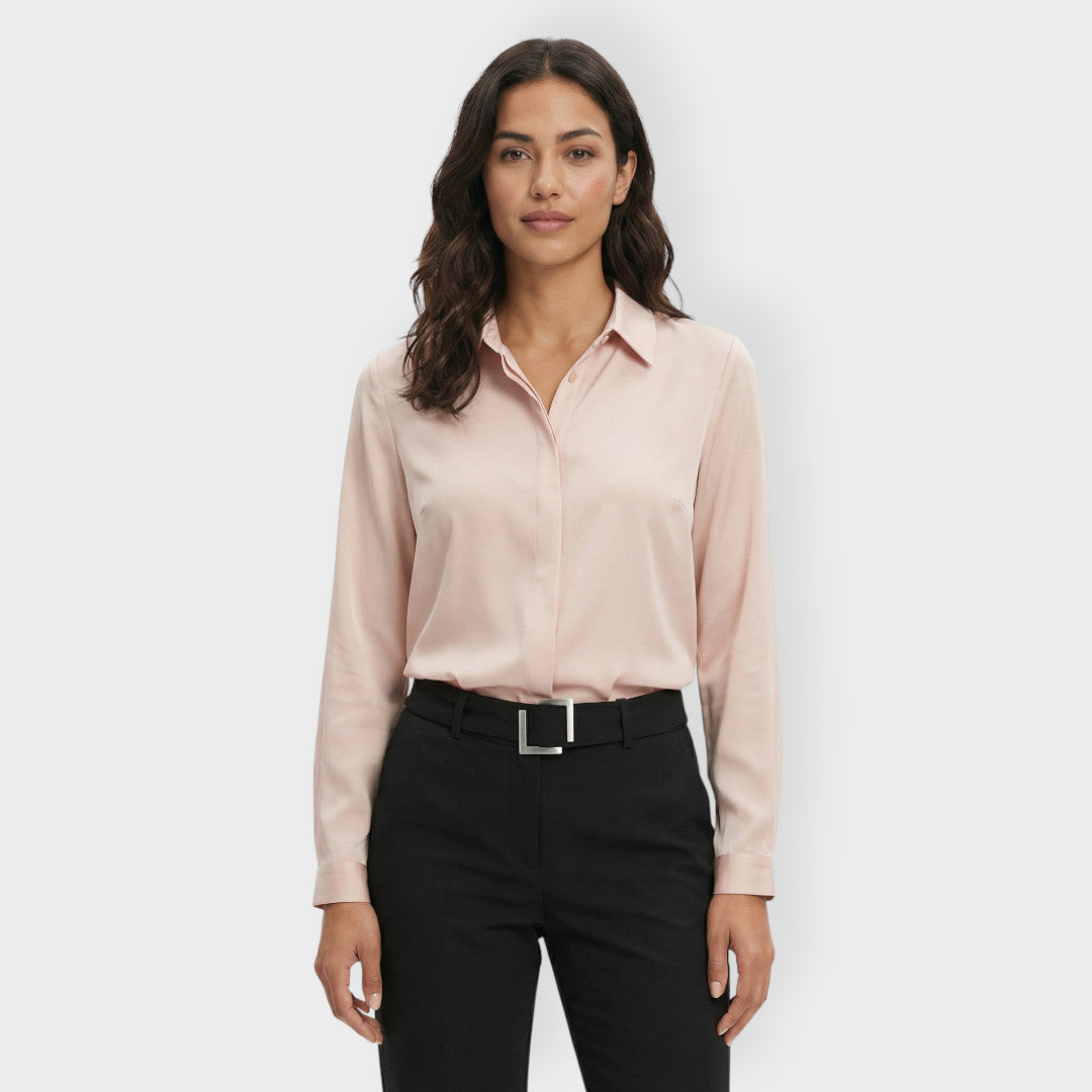 Camisa Mujer de Algodón Ajuste Clásico Trabajo - Mavetta
