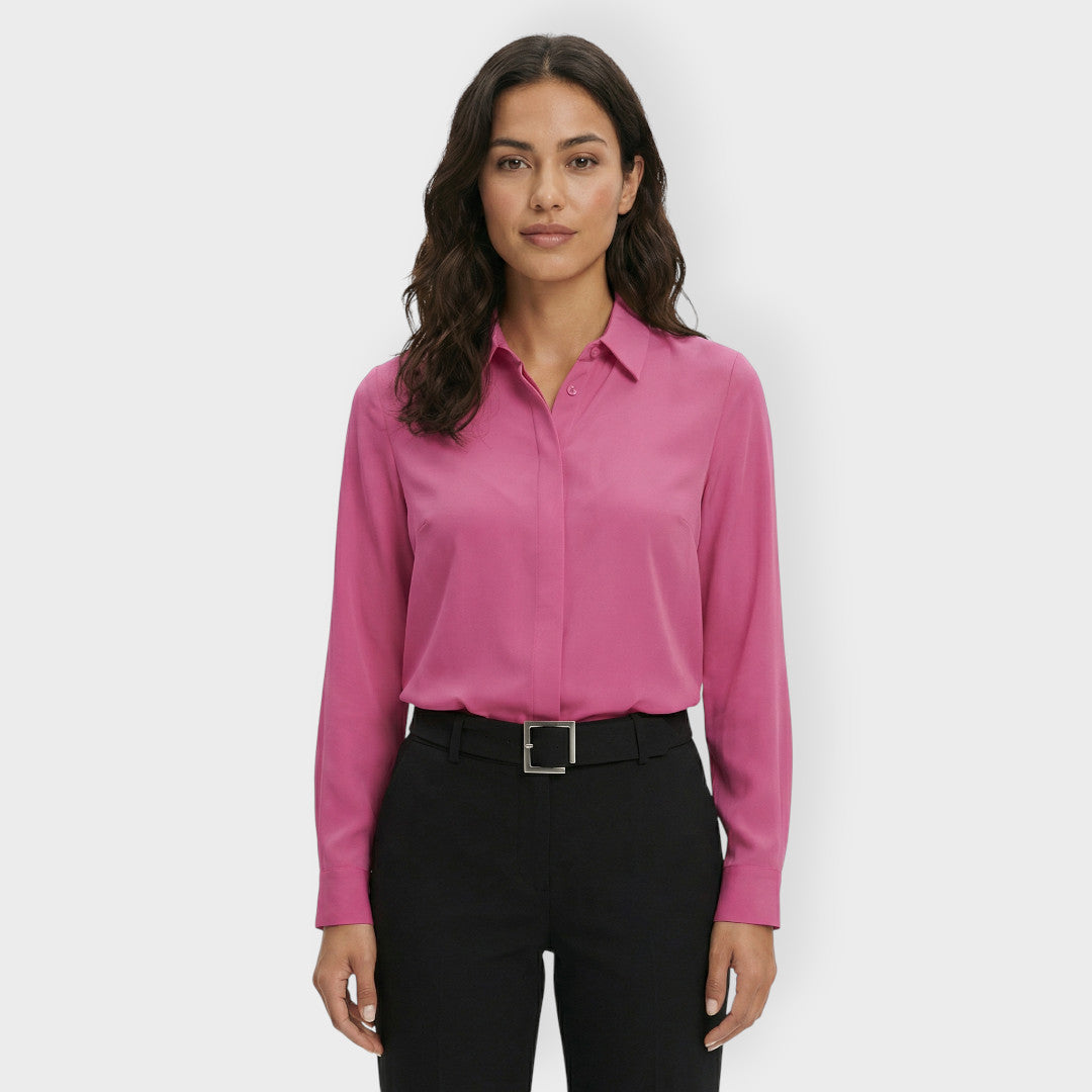 Camisa Mujer de Algodón Ajuste Clásico Trabajo