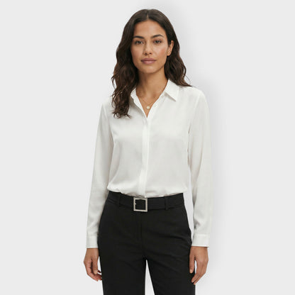 Camisa Mujer de Algodón Ajuste Clásico Trabajo