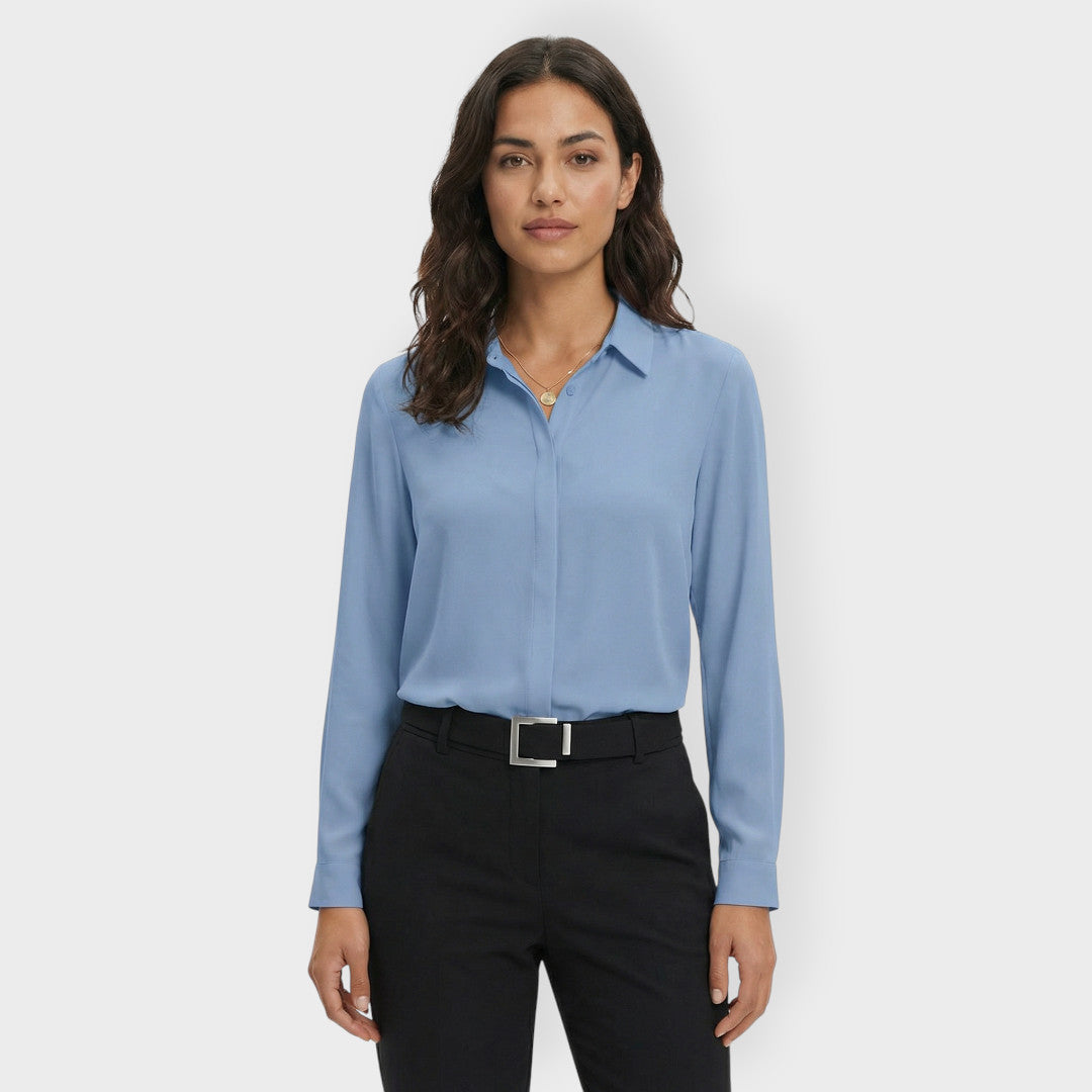 Camisa Mujer de Algodón Ajuste Clásico Trabajo