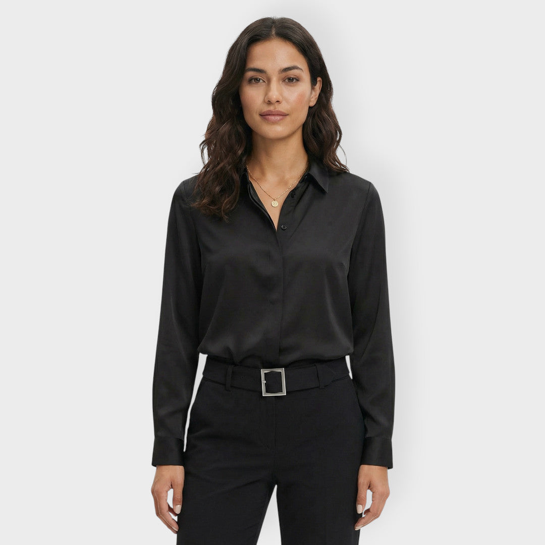 Camisa Mujer de Algodón Ajuste Clásico Trabajo