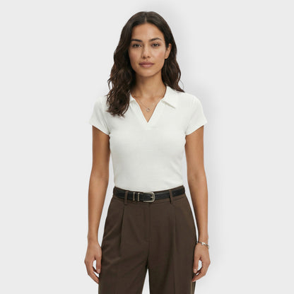 Camiseta Mujer Algodón Cuello Polo - Mavetta