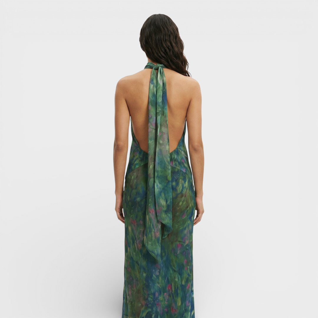 Vestido Largo Mujer Estampado Diseño Artistico
