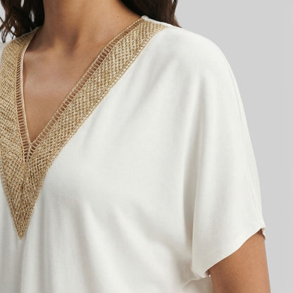 Vestido Mujer Escote Pico Ajuste Favorecedor