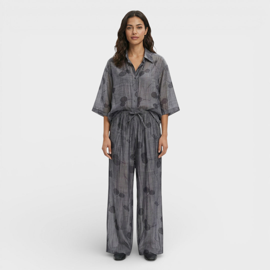 Conjunto Mujer Jacquard Ajuste Elegante