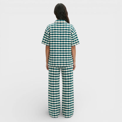 Conjunto Mujer de Punto Rayas Ajuste Elegante