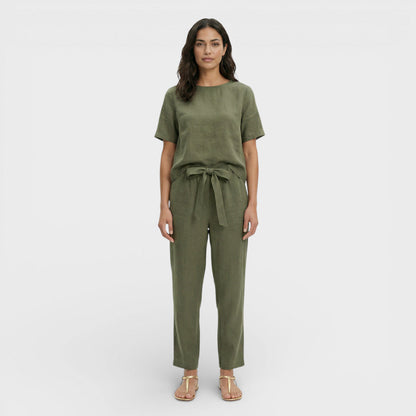 Conjunto Mujer y Pantalón Cintura con Lazo