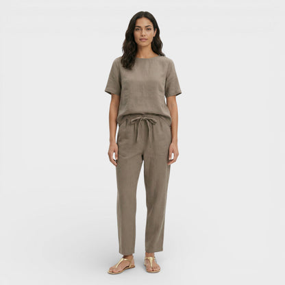 Conjunto Mujer y Pantalón Cintura con Lazo