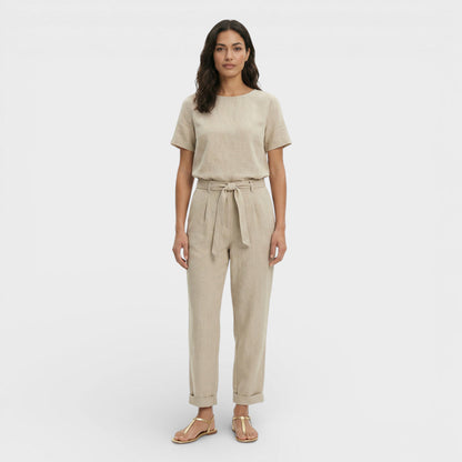 Conjunto Mujer y Pantalón Cintura con Lazo