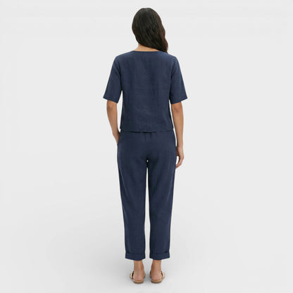 Conjunto Mujer y Pantalón Cintura con Lazo