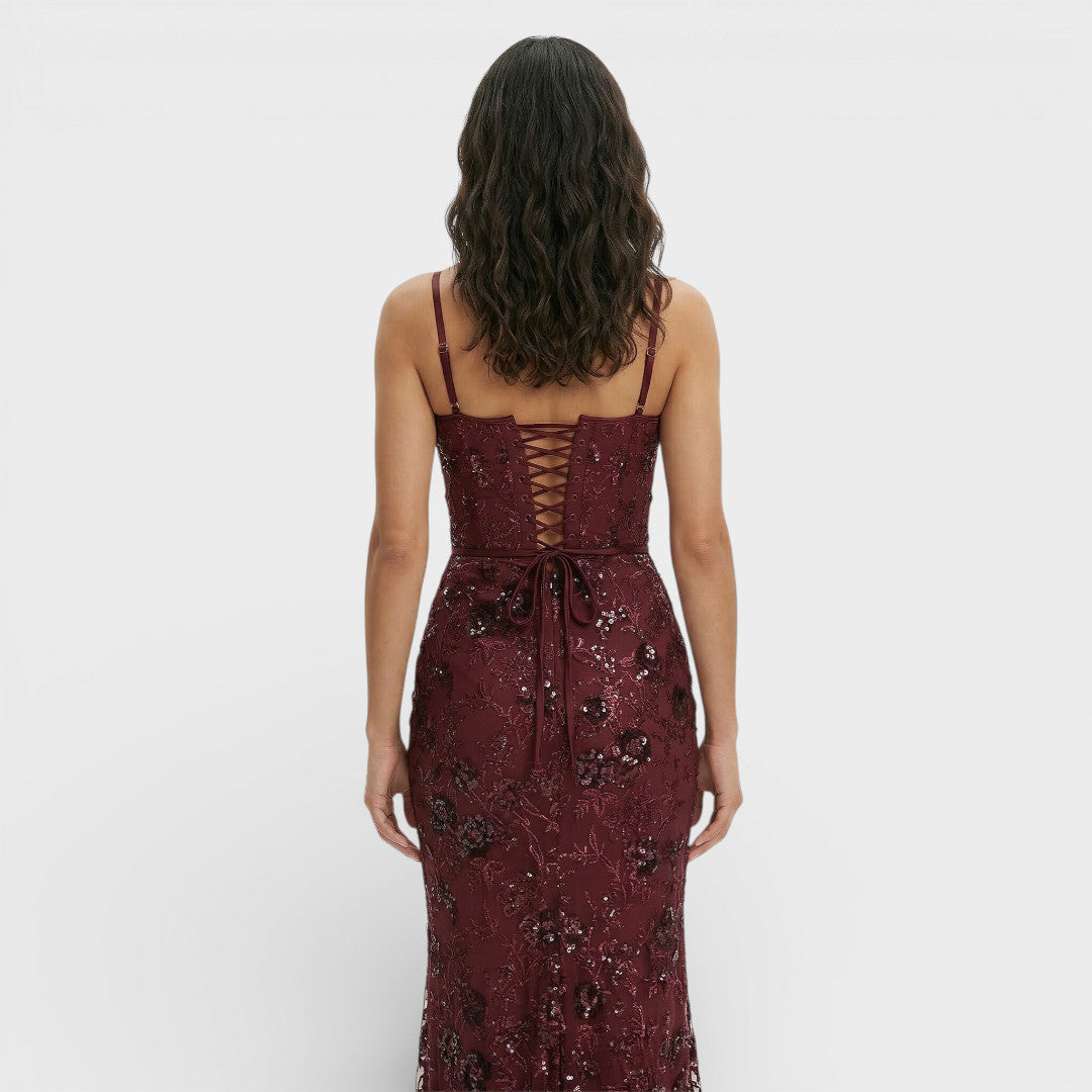 Vestido Largo Mujer de Lentejuelas y Fiesta