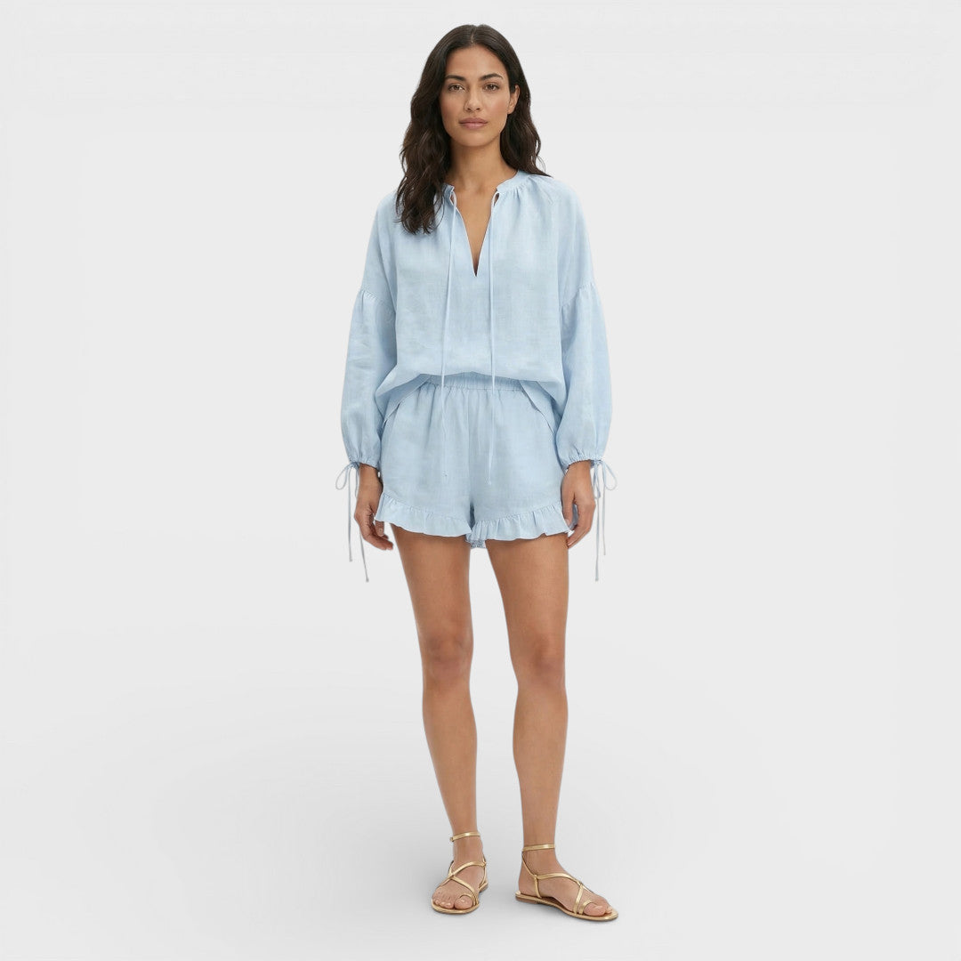 Conjunto Mujer Blusa y Shorts Casual