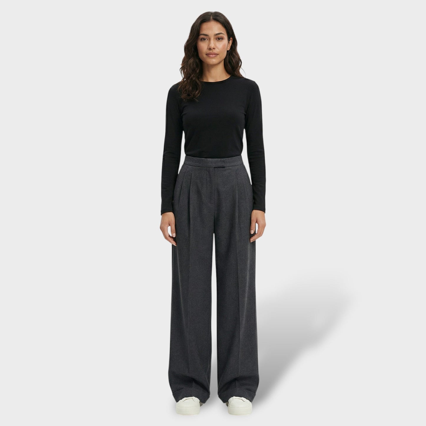Pantalones Mujer Tiro Alto Tejido Suelto - Mavetta