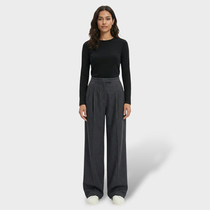 Pantalones Mujer Tiro Alto Tejido Suelto - Mavetta