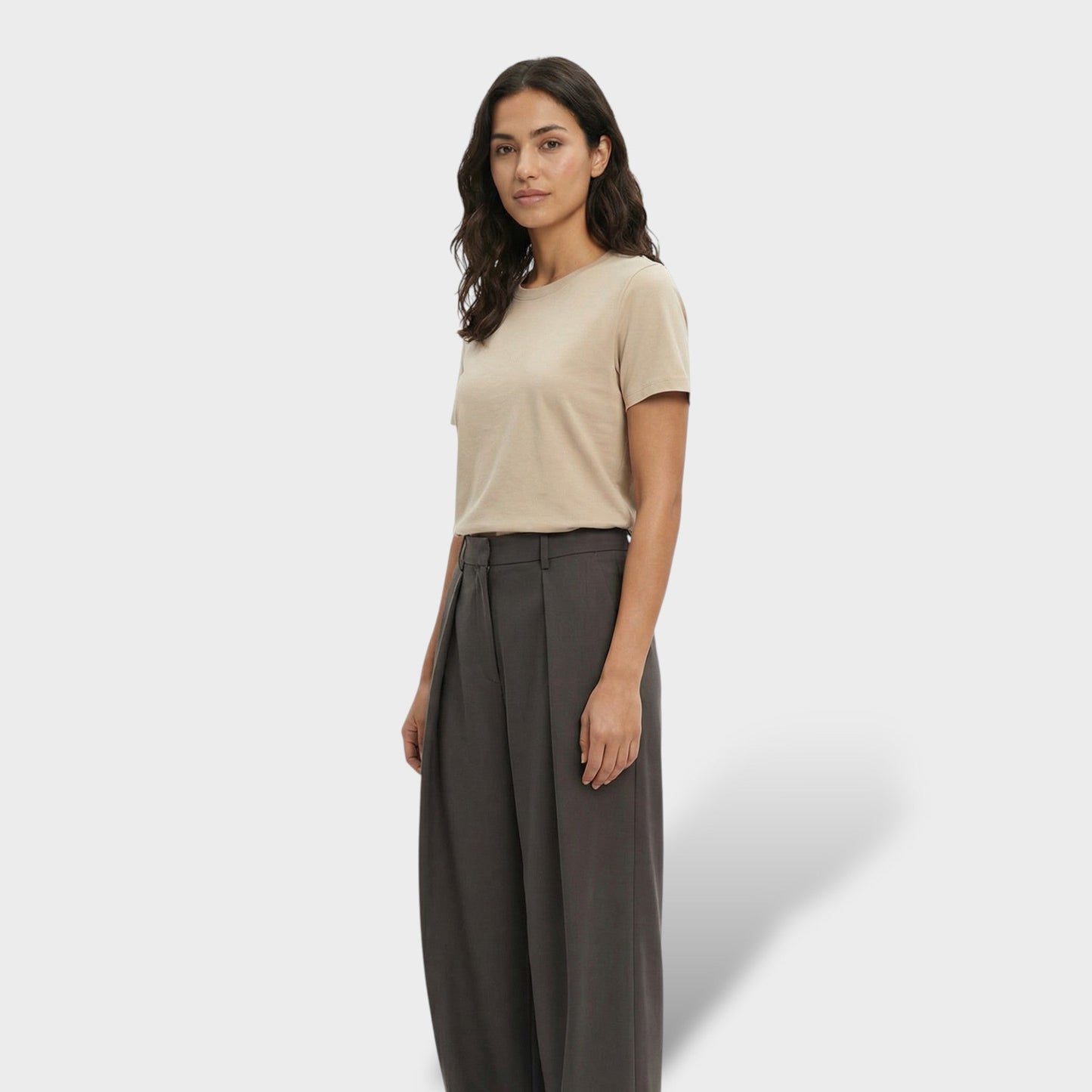 Pantalones Mujer Anchos Tejido Suave Corte Amplio