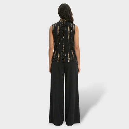 Pantalones Mujer Anchos Tejido Suave Corte Amplio