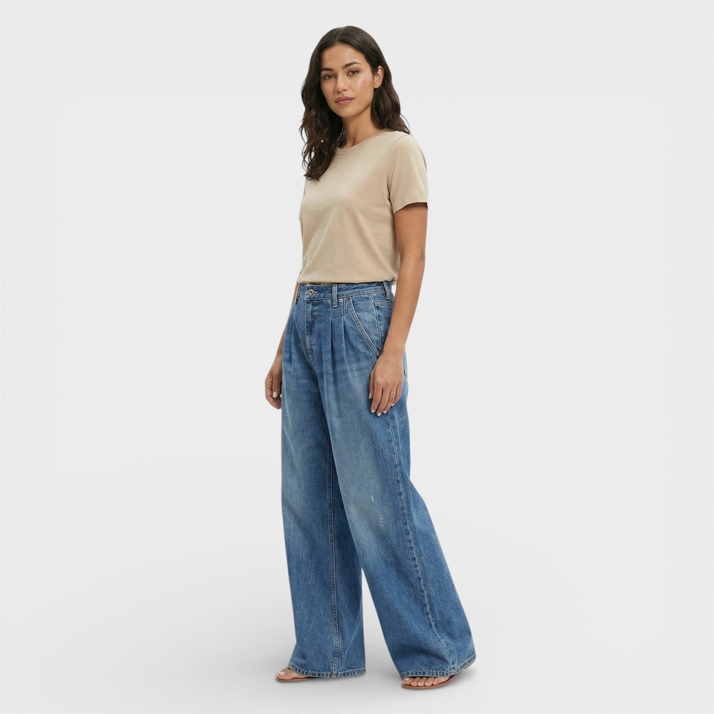 Pantalones Vaqueros Mujer Corte Ancho - Mavetta