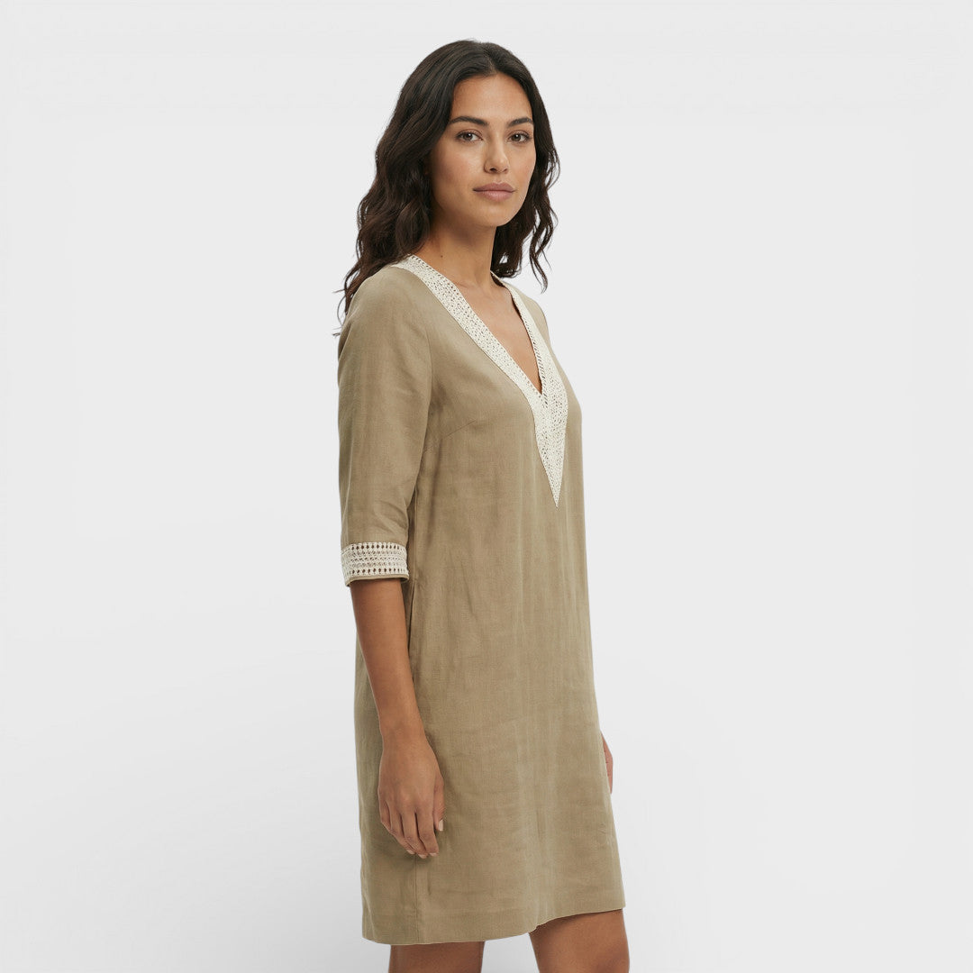 Vestido Midi Mujer Ligero Ajuste Elegante
