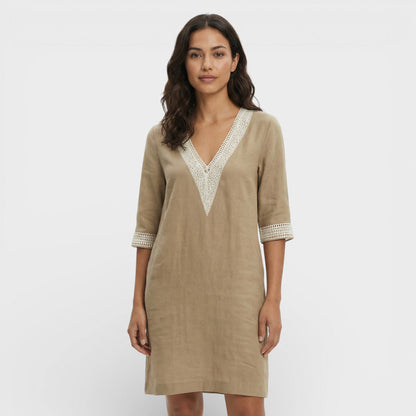 Vestido Midi Mujer Ligero Ajuste Elegante