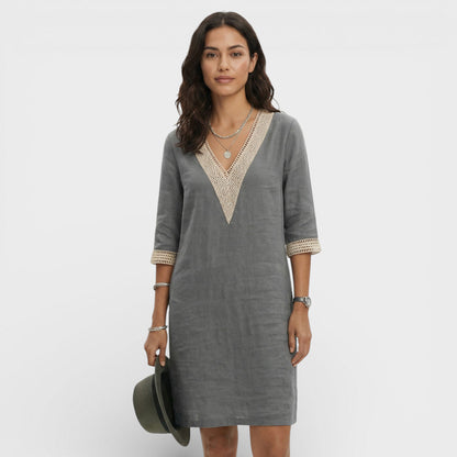 Vestido Midi Mujer Ligero Ajuste Elegante