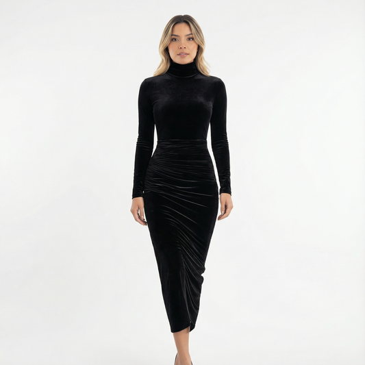 Vestido Mujer Terciopelo Ajustado - Mavetta