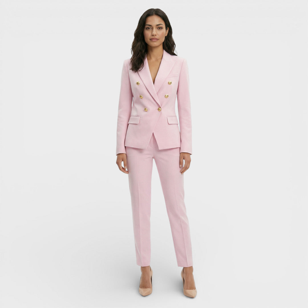 Conjunto Sastre Mujer Doble Botonadura Ajustado