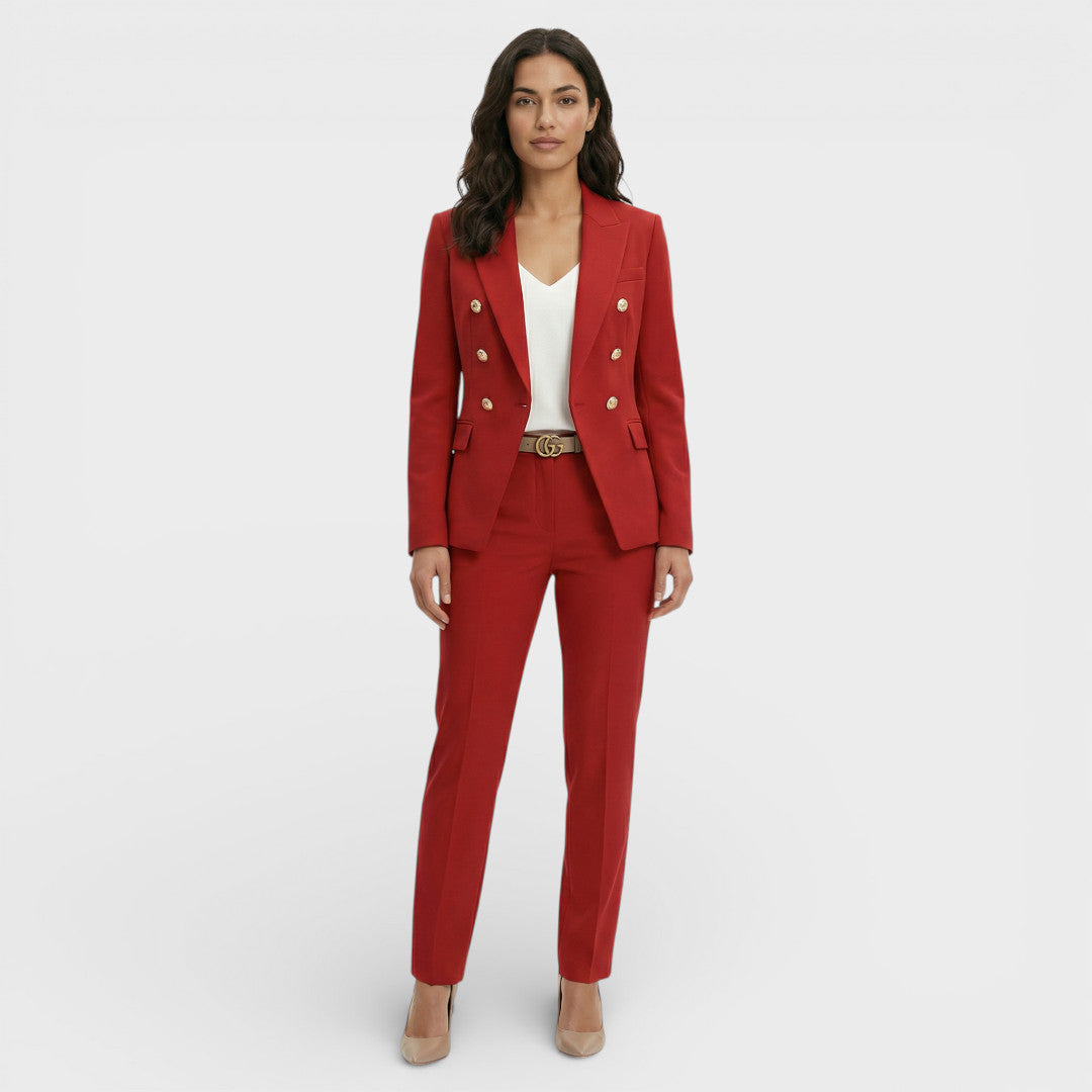 Conjunto Sastre Mujer Doble Botonadura Ajustado