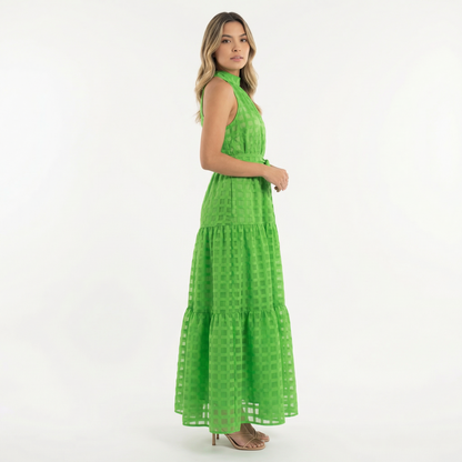 Vestido Largo Mujer de Escote Halter Ajustado