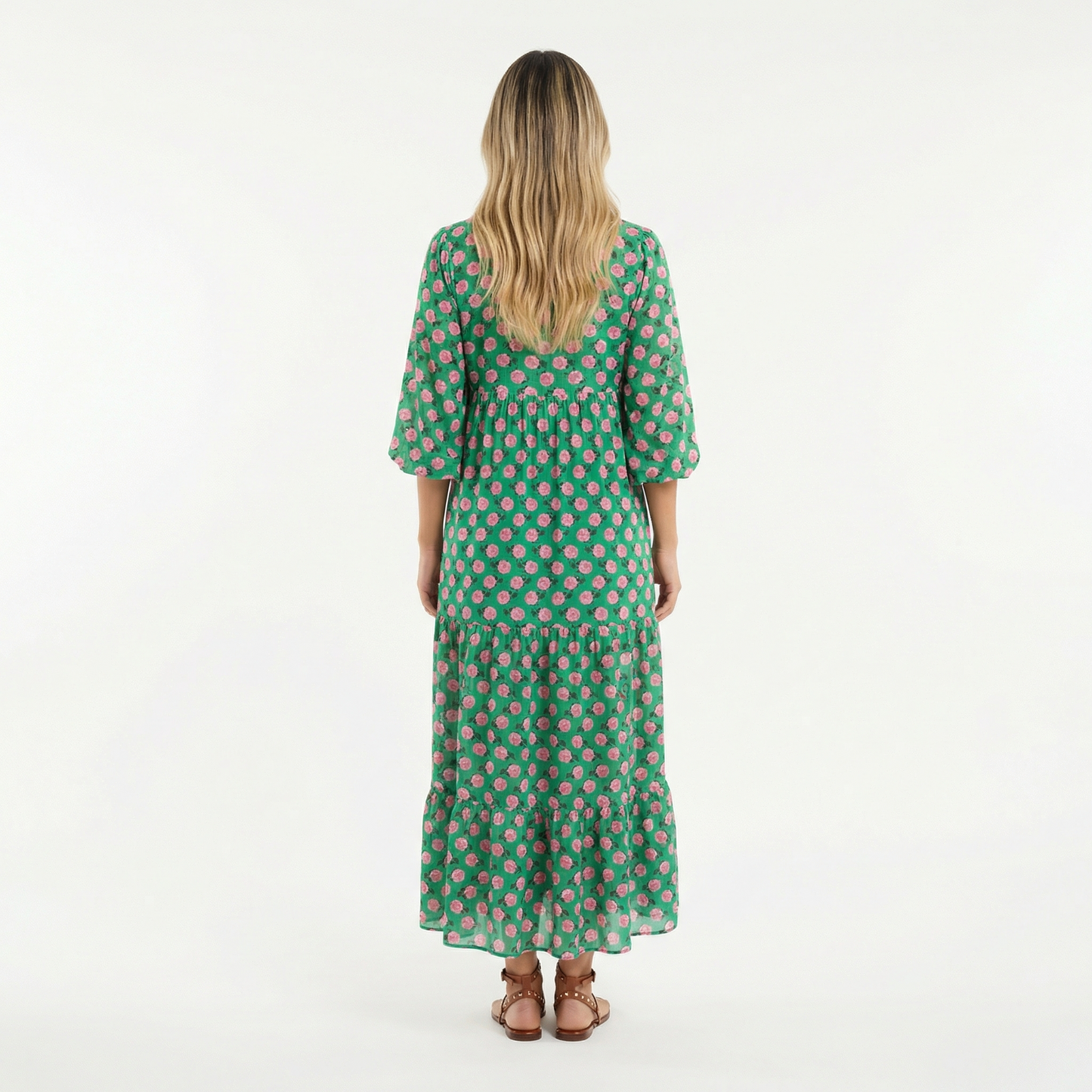 Vestido Largo Mujer Estampado Estilo Boho