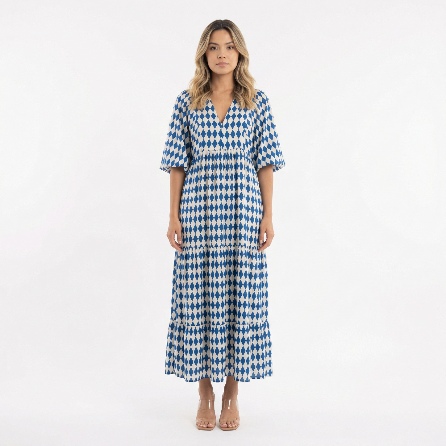 Vestido Largo Mujer Estampado Estilo Boho