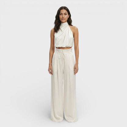 Mono Largo Mujer Pantalón Ancho Fluido