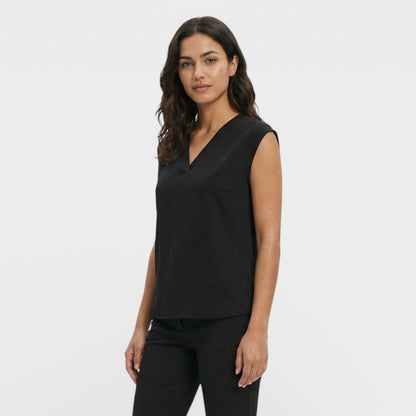 Camiseta Mujer Escote en V Ajuste Slim