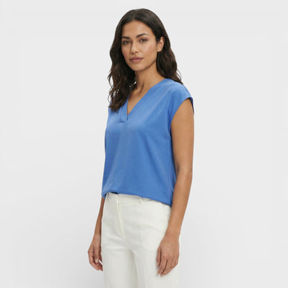 Camiseta Mujer Escote en V Ajuste Slim