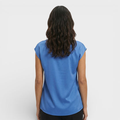 Camiseta Mujer Escote en V Ajuste Slim
