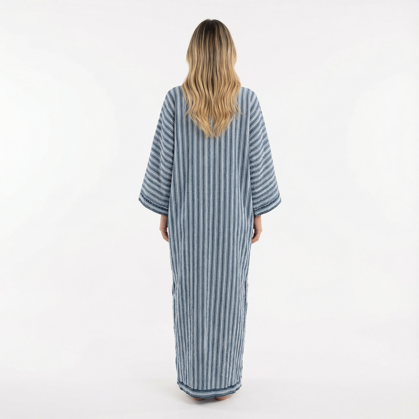 Vestido Largo Mujer Tela Fluida Corte Elegante
