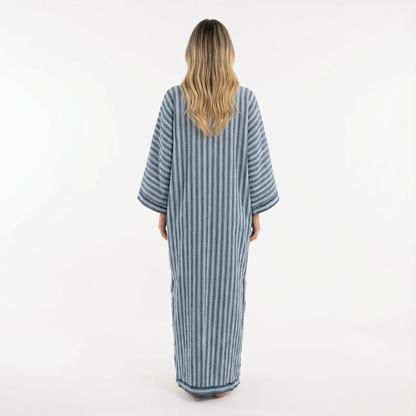 Vestido Largo Mujer Tela Fluida Corte Elegante