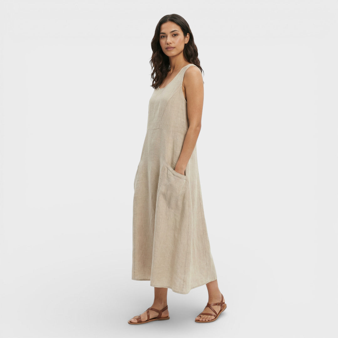 Vestido Mujer Ligero Tejido Suave Ajuste Cómodo