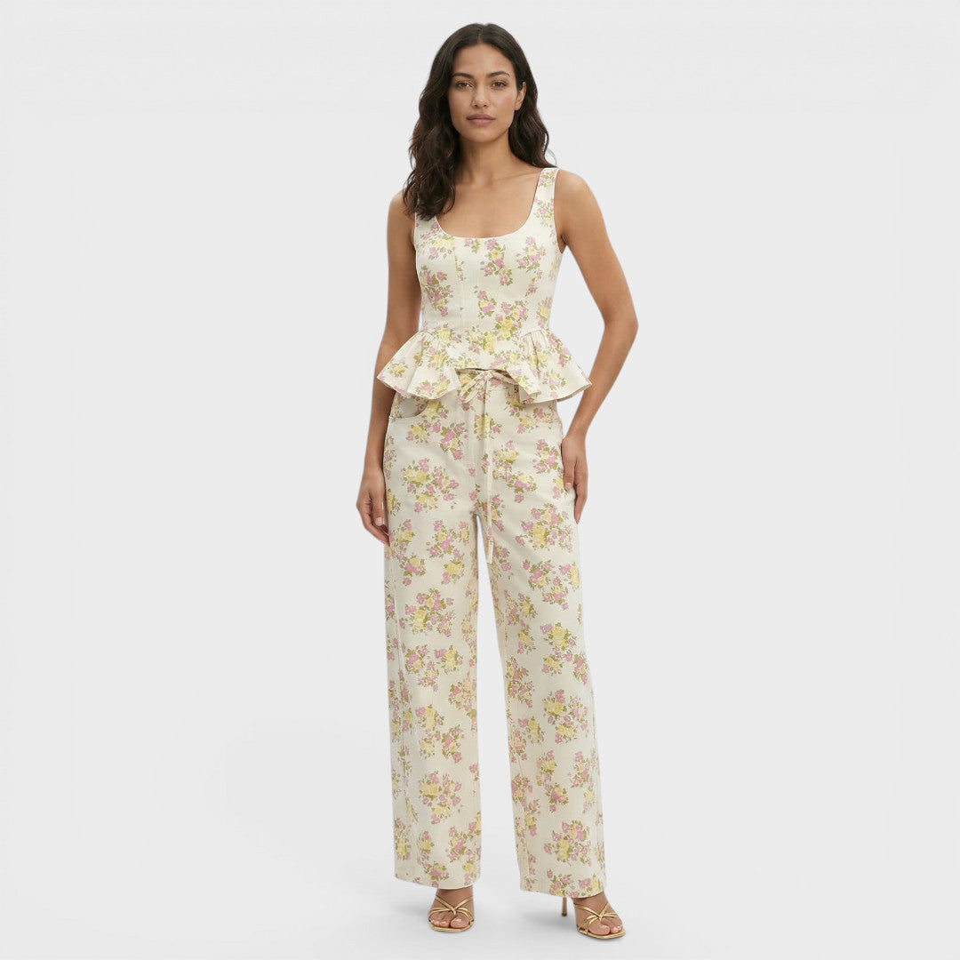 Conjunto Mujer Dos Piezas Estampado Ajustado - Mavetta