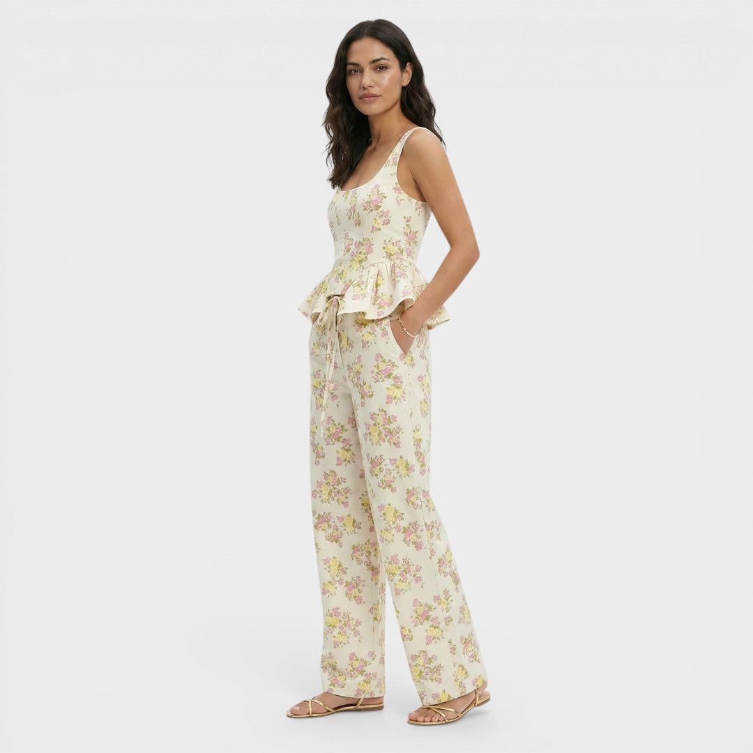 Conjunto Mujer Dos Piezas Estampado Ajustado