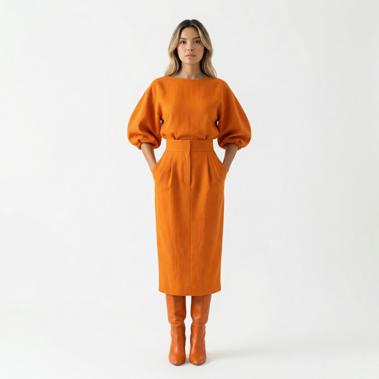 Vestido Midi Mujer Ajuste Elegante - Mavetta